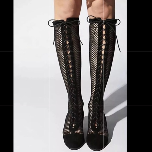 jeffrey campbell mesh boots